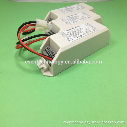 Emergency module/emergency conversion kit for use of 2D led retrofit light with with 3 hour maintained emergency operation